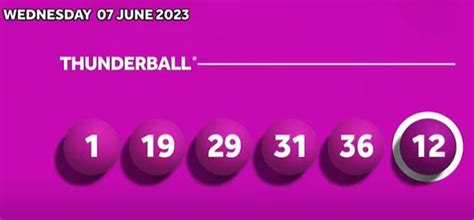 thunderball results tonight please